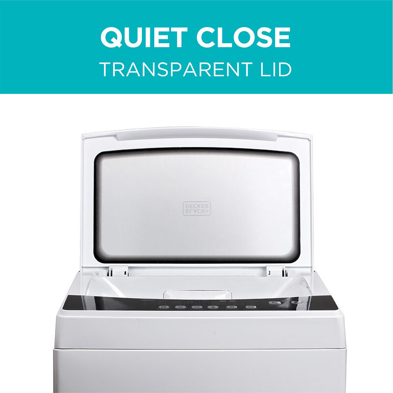 Black+Decker Portable Impeller 1.7 cu. ft. Top-Load Washer, White image number 2