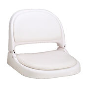 Attwood Proform White Fold-Down Boat Seat With White Vinyl