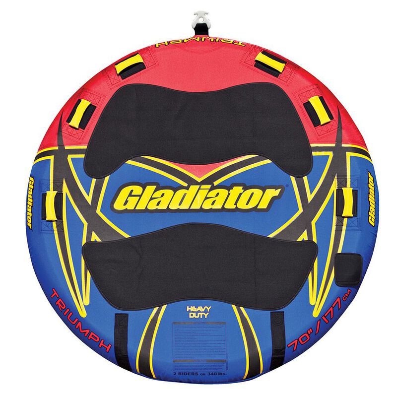 Gladiator Triumph 2-Person Towable Tube With Lightning Valve image number 4