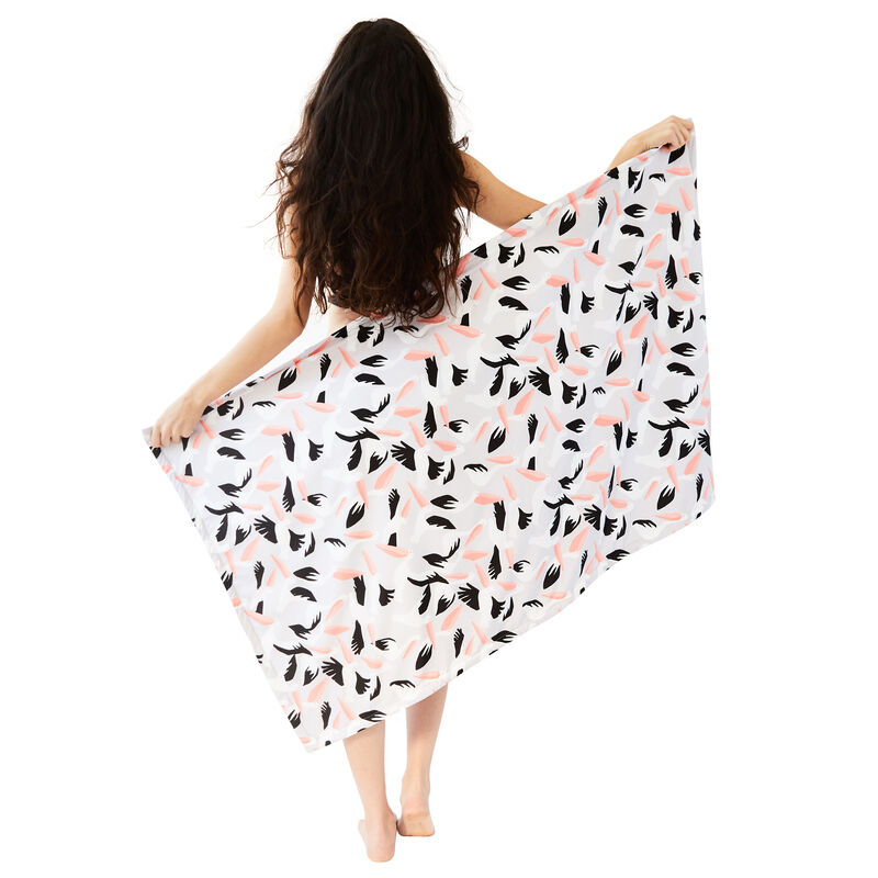 Printed Village Beach Towel image number 9