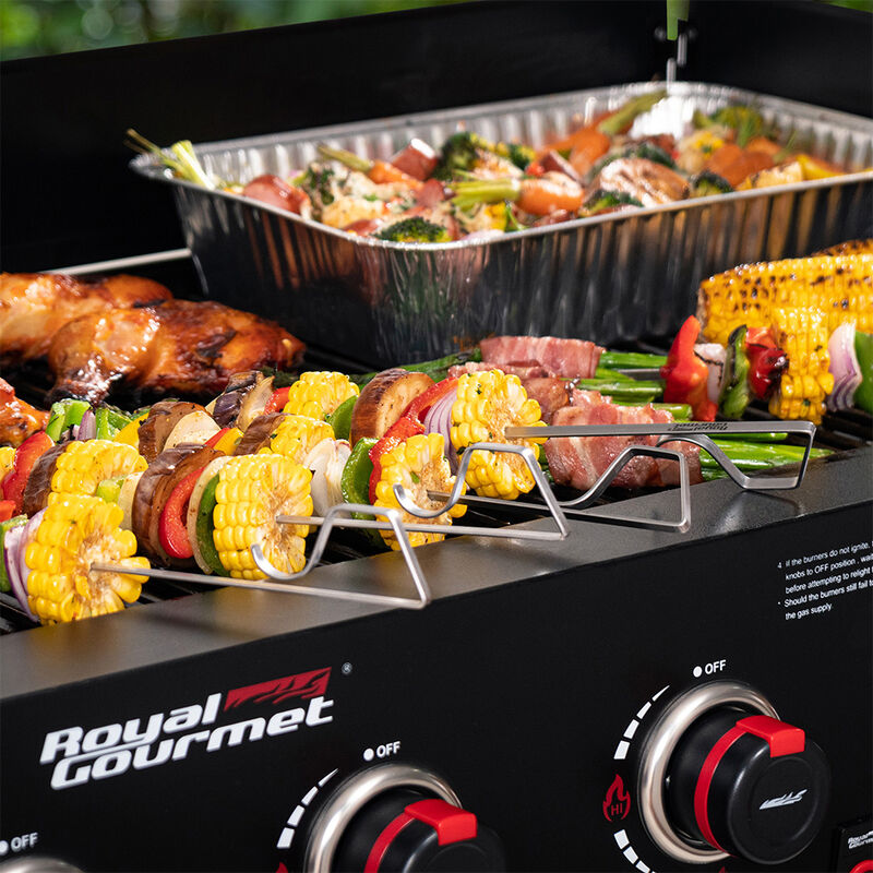 Royal Gourmet GB Series 8-Burner Gas Grill, Black/Red image number 9