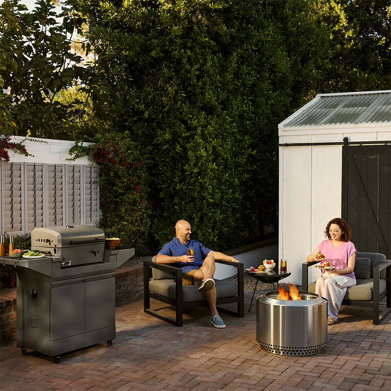 TYTUS Emberwood Charcoal Grill with Grill and Prep Cart and Cover image number 14