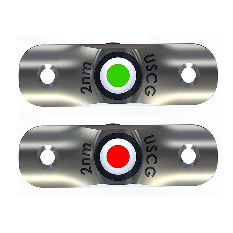 TACO Marine F38-6800D Rub Rail-Mounted LED Navigation Light Set 2-1/2"