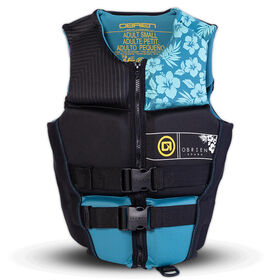 O'Brien Women's Flex V-Back Life Jacket, Floral and Spark Designs