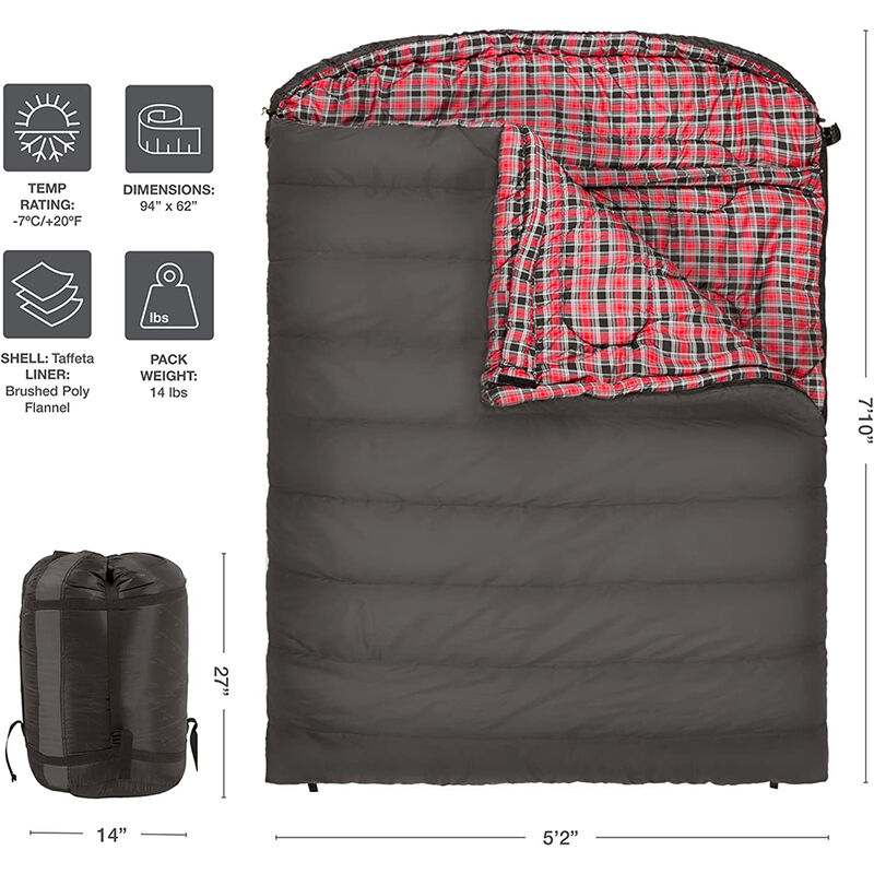 TETON Sports Mammoth 20&deg;F Double Sleeping Bag image number 3