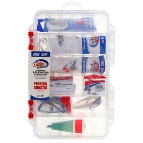 Eagle Claw Lazer Sharp 39-Piece Florida Coastal Saltwater Tackle Kit