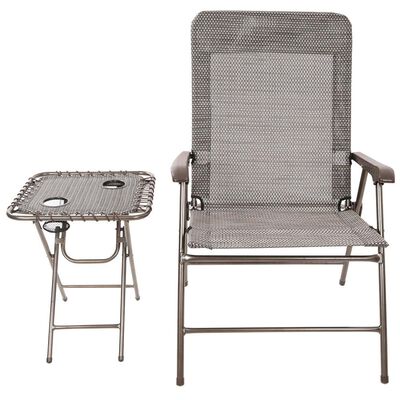 Wide Mesh Chair with Table