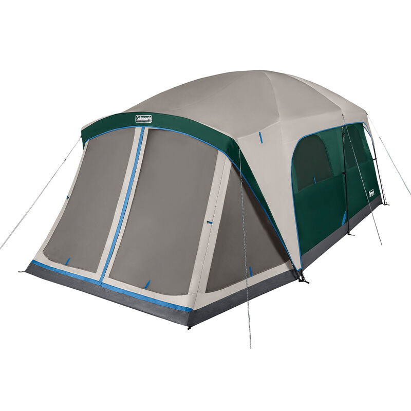 Coleman Skylodge 12-Person Camping Tent With Screen Room, Evergreen image number 1