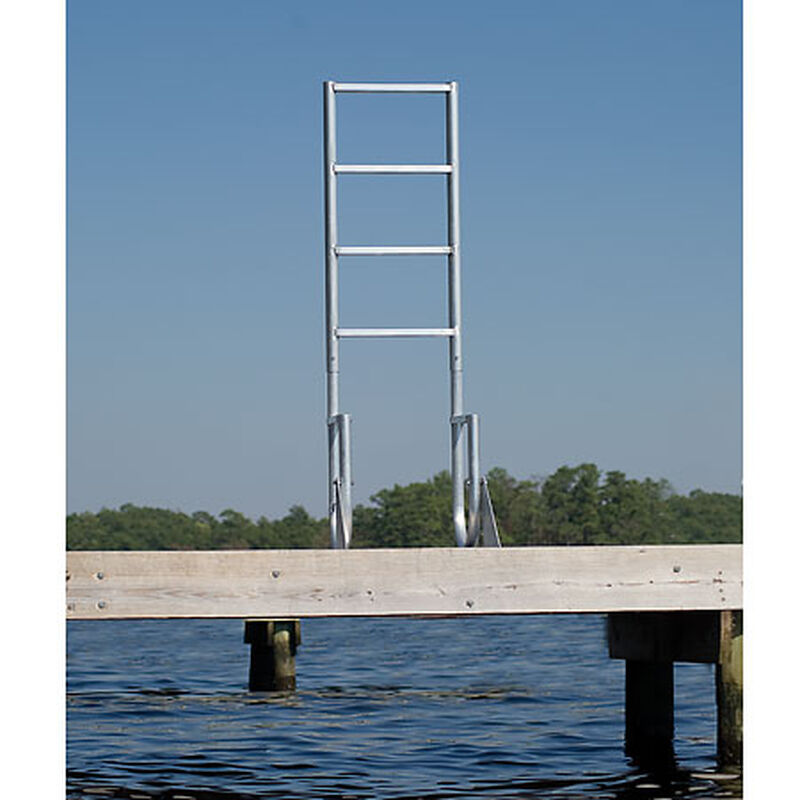 International Dock Wide-Step Flip-Up Dock Ladder, 3-Step image number 5