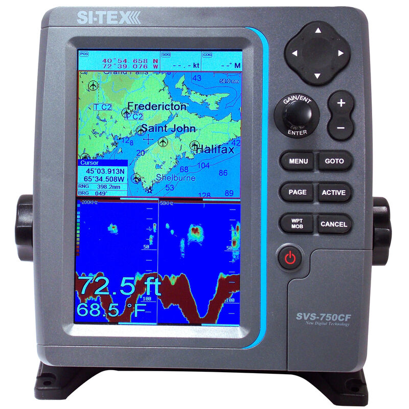 Si-Tex SVS-750CF Color Chartplotter/Fishfinder Combo image number 1
