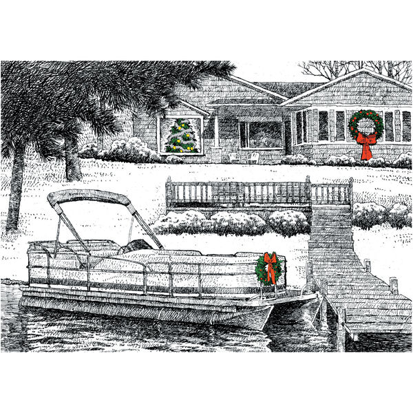 Lake Christmas Cards 