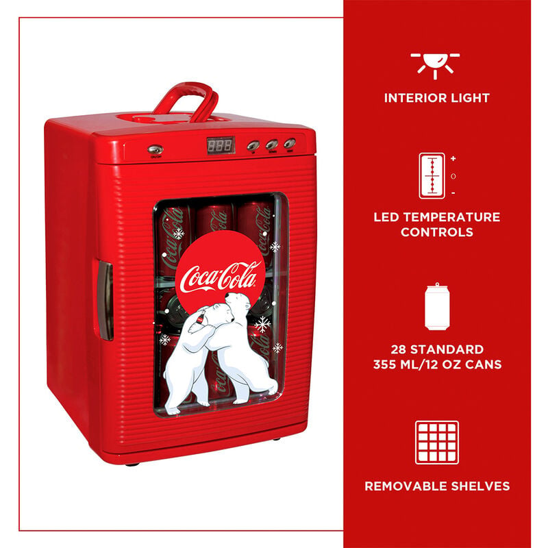 Koolatron 28 Can Coca Cola Beverage Display Mini Fridge Cooler/Warmer image number 4