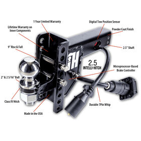Intelli-Hitch Trailer Brake Control For 2.5" Receiver