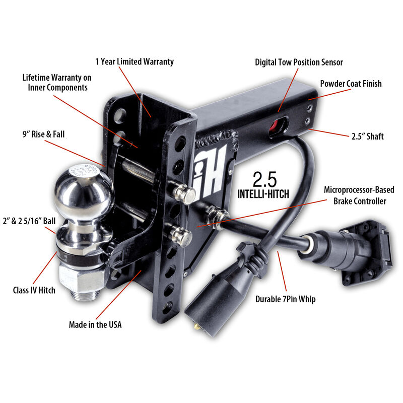 Intelli-Hitch Trailer Brake Control For 2.5" Receiver image number 1