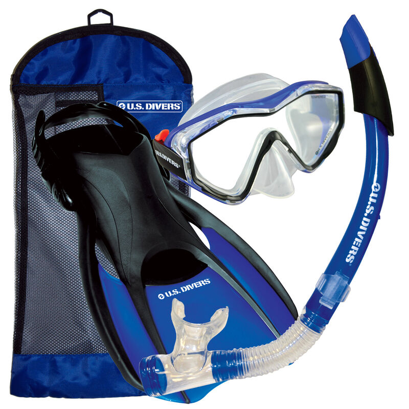 U.S. Divers Anacapa Mask, Snorkel, and Fin Travel Set image number 1