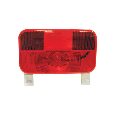 Peterson Mfg. Incandescent Stop/Turn/Tail, Rectangular, Rv w/ Reflex w/ License Light & Bracket