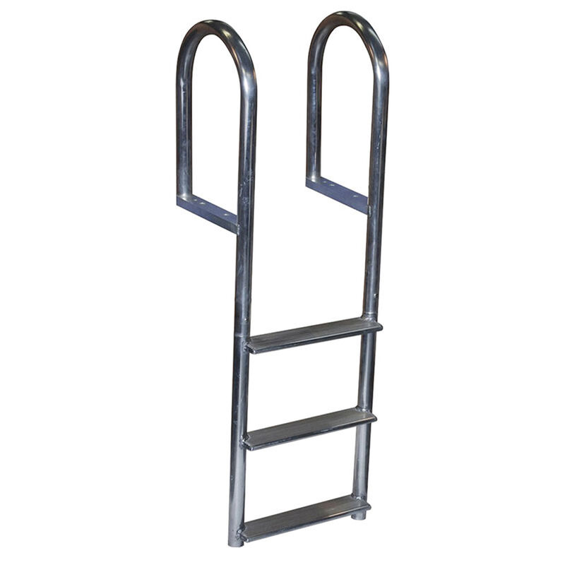 Dock Edge 3-Step Aluminum Fixed Ladder, Wide-Step