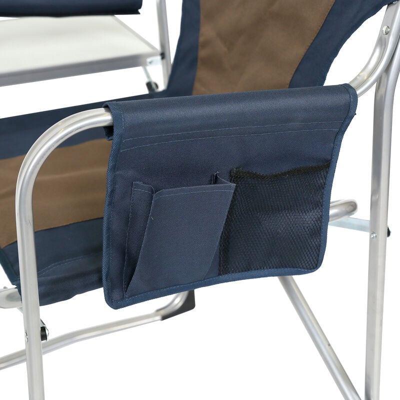Venture Forward Director's Chair, Navy/Brown image number 6