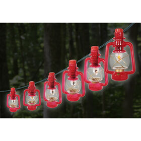 Red Lantern Lights, 10 Lights on 11&rsquo; Cord 