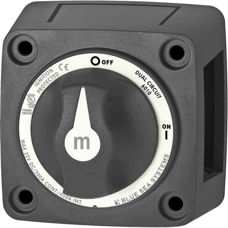 Blue Sea Systems m-Series Mini Dual Circuit Battery Switch image number 1