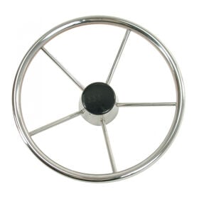 Whitecap Destroyer 15" Steering Wheel with Black Cap