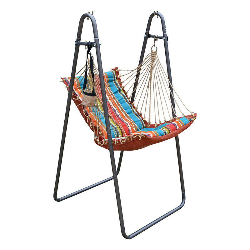 Algoma Soft Comfort Cushion Hanging Swing Chair and Stand image number 26