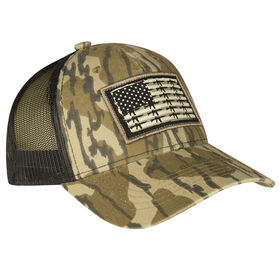 Mossy Oak Men&rsquo;s Gun Flag Patch Mesh-Back Cap