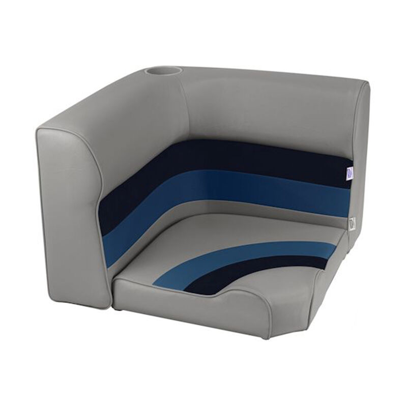 Toonmate Deluxe Radiused Corner Section Seat Top - Gray/Navy/Blue image number 12