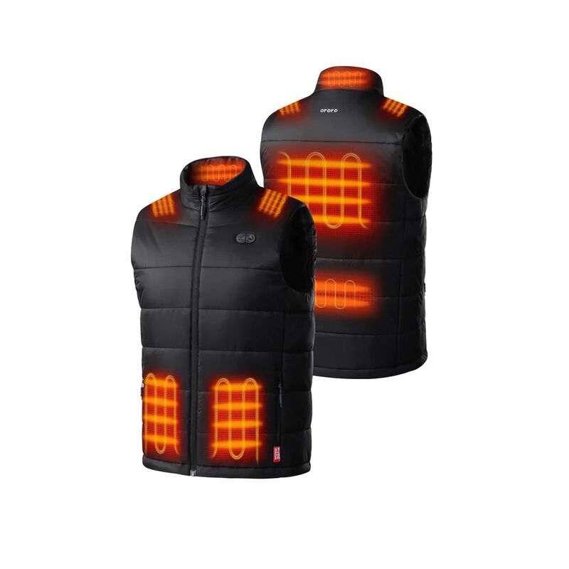 ORORO SureWarm Men's 7-Zone Dual-Control Classic Pro Heated Vest with PD 5K Battery image number 2