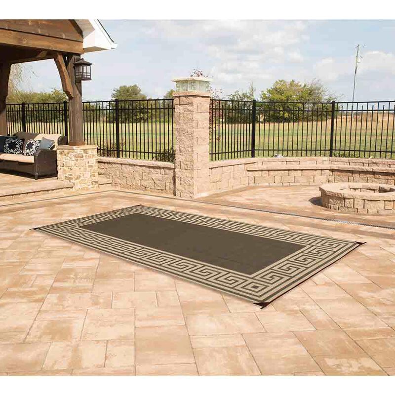Reversible Greek Motif Design Patio Mat image number 11