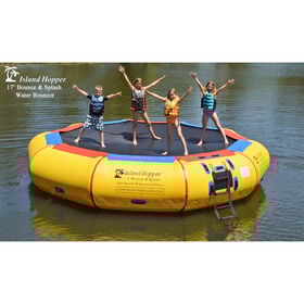 Island Hopper 17' Bounce-N-Splash Water Bouncer