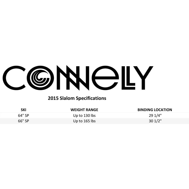 Connelly SP Slalom Waterski With Swerve Binding And Rear Toe Strap image number 2