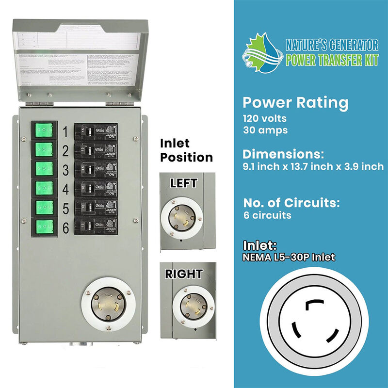 Nature's Generator Power Transfer Switch Kit Elite image number 8