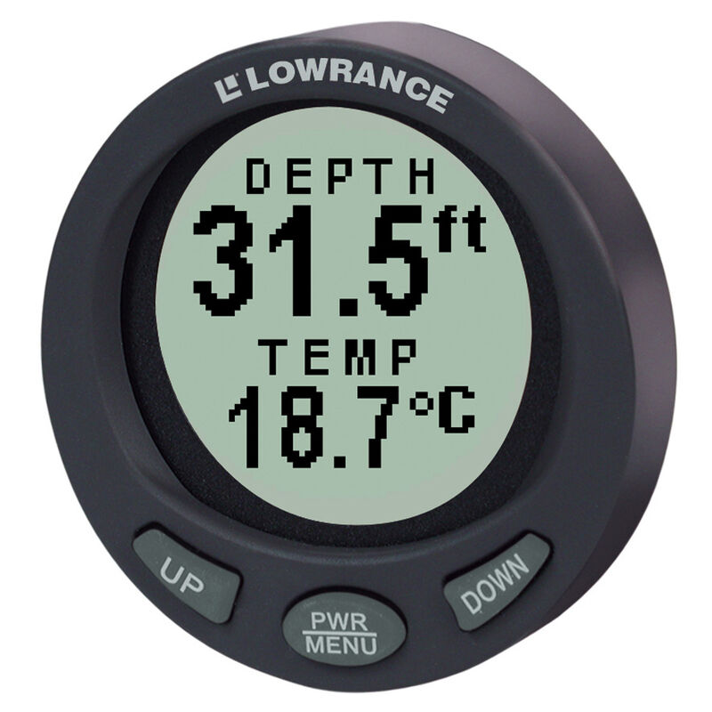 Lowrance LST-3800 In-Dash Digital Depth/Temp Gauge image number 1