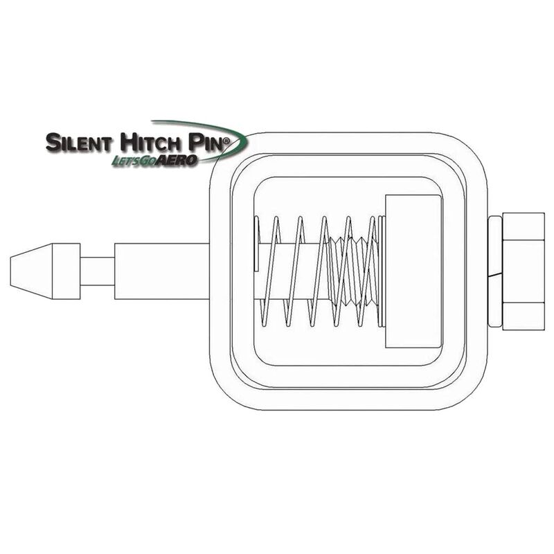 Lets Go Aero SHP359 Silent 2 inch Hitch Pin image number 7