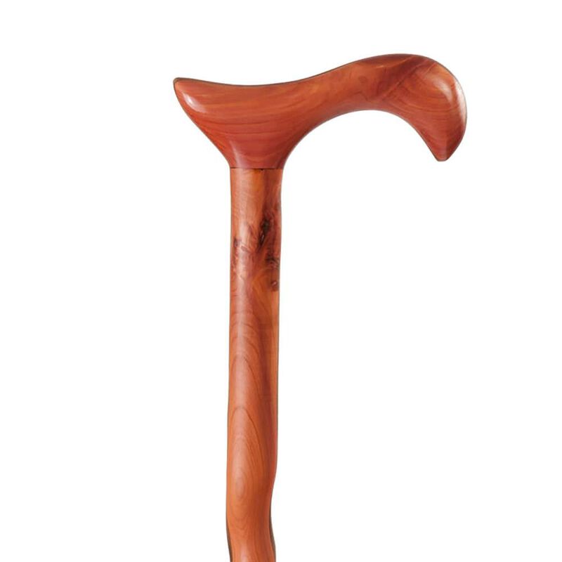 Women's 34" Derby Handle Twisted Laminated Aromatic Cedar with Walnut Cane image number 2