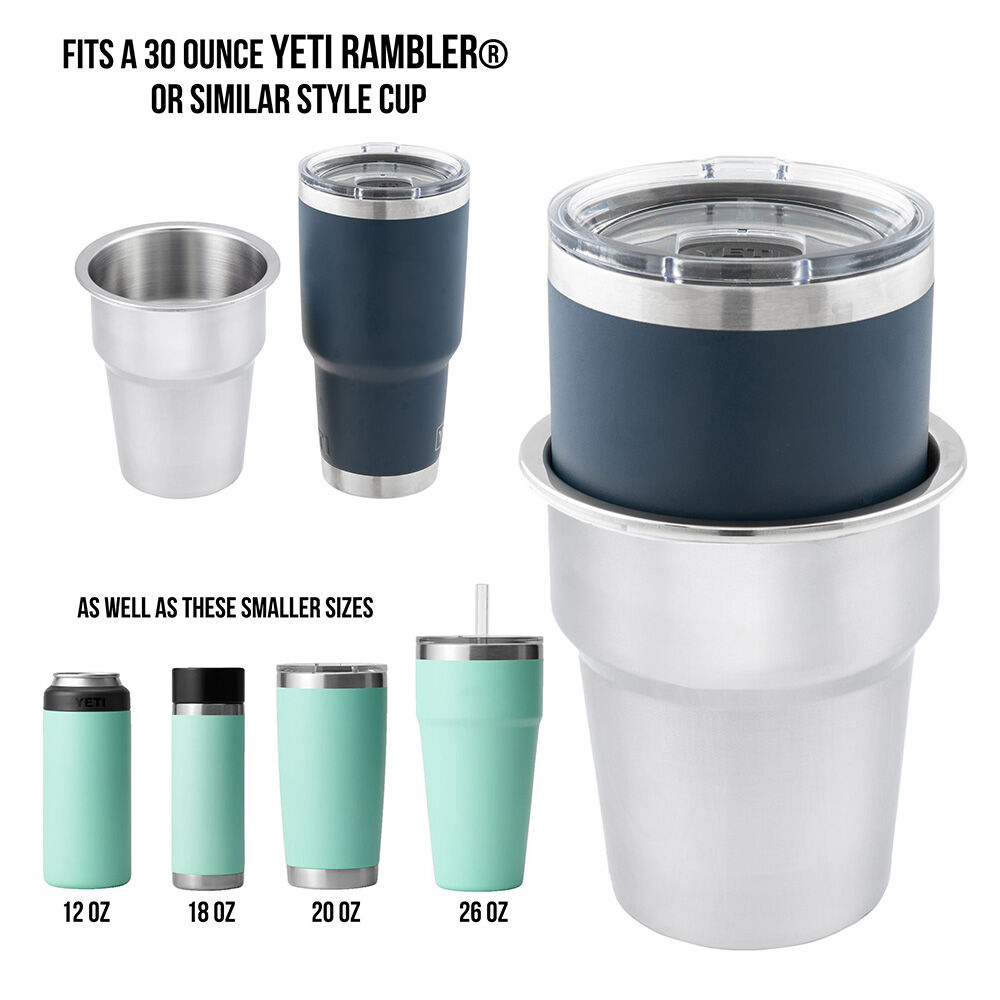 Whitecap Extra Large Stainless Steel Cupholder
