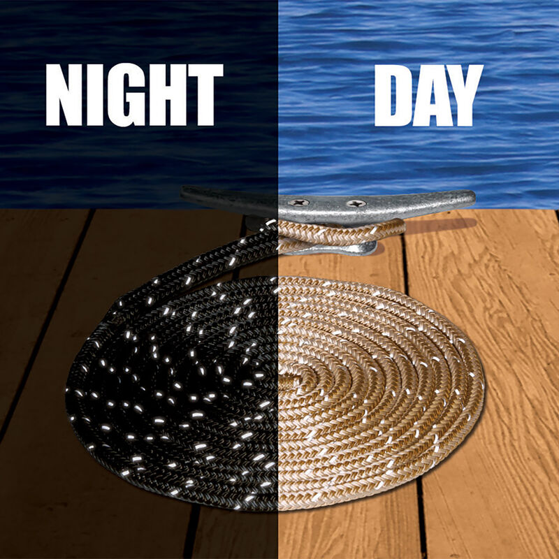 Dockmate Reflective Double Braid Nylon Dock Line, 1/2" x 20' image number 2