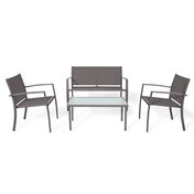 Ostrich Woodcliff Lake 4-Piece Patio Set, Tan/Taupe