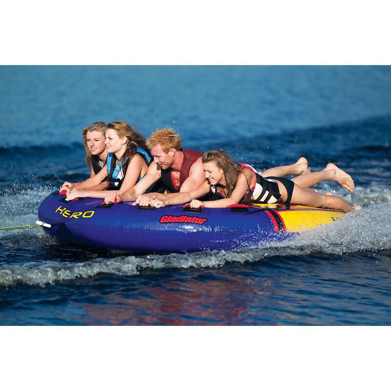 Gladiator Hero 4-Person Towable Tube With Lightning Valve image number 3