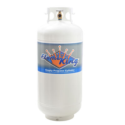 Flame King 40-lb. Empty Propane Cylinder with OPD
