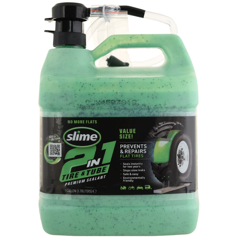 Slime 2-in-1 Tire & Tube Sealant, Gallon image number 1