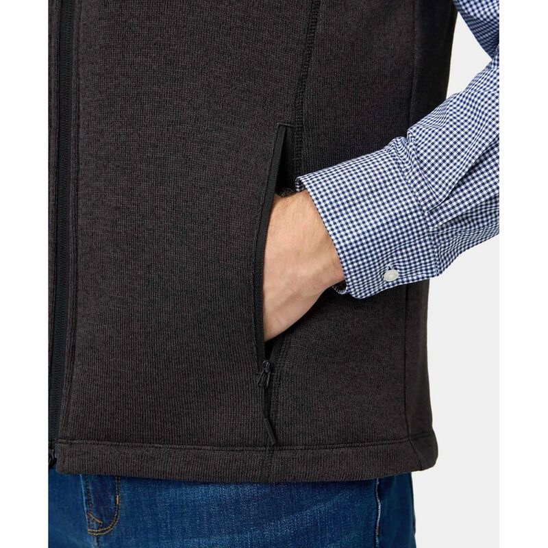 ORORO Augusta Men's Heated Sweater Fleece Vest w/ Battery image number 6