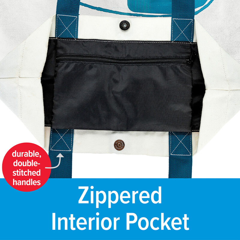 Camco Life is Better at the Campsite Tote Bag, Texas Flag Mini Camper image number 5