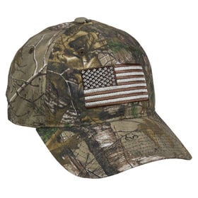 Realtree Xtra Distressed USA Flag Cap