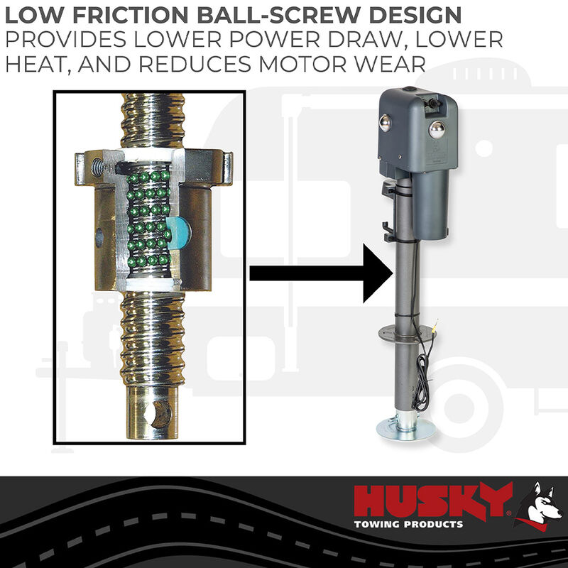 Husky Towing Brute Electric Tongue Jack, 4500 lbs. image number 6