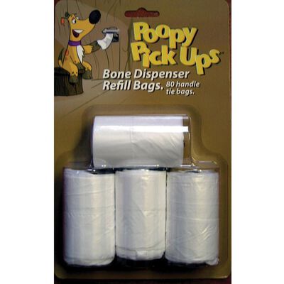 Bone Pet Waste Bag Dispenser Refills, 4-Roll Pack