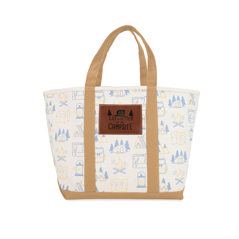 Camco Life is Better at the Campsite Canvas Tote Bag Large
