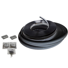 TACO Marine Semi-Rigid SuproFlex Medium Rub Rail Kit, 60' x 2" x 1-1/4", Black