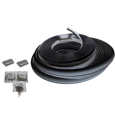 TACO Marine Semi-Rigid SuproFlex Medium Rub Rail Kit, 60' x 2" x 1-1/4", Black